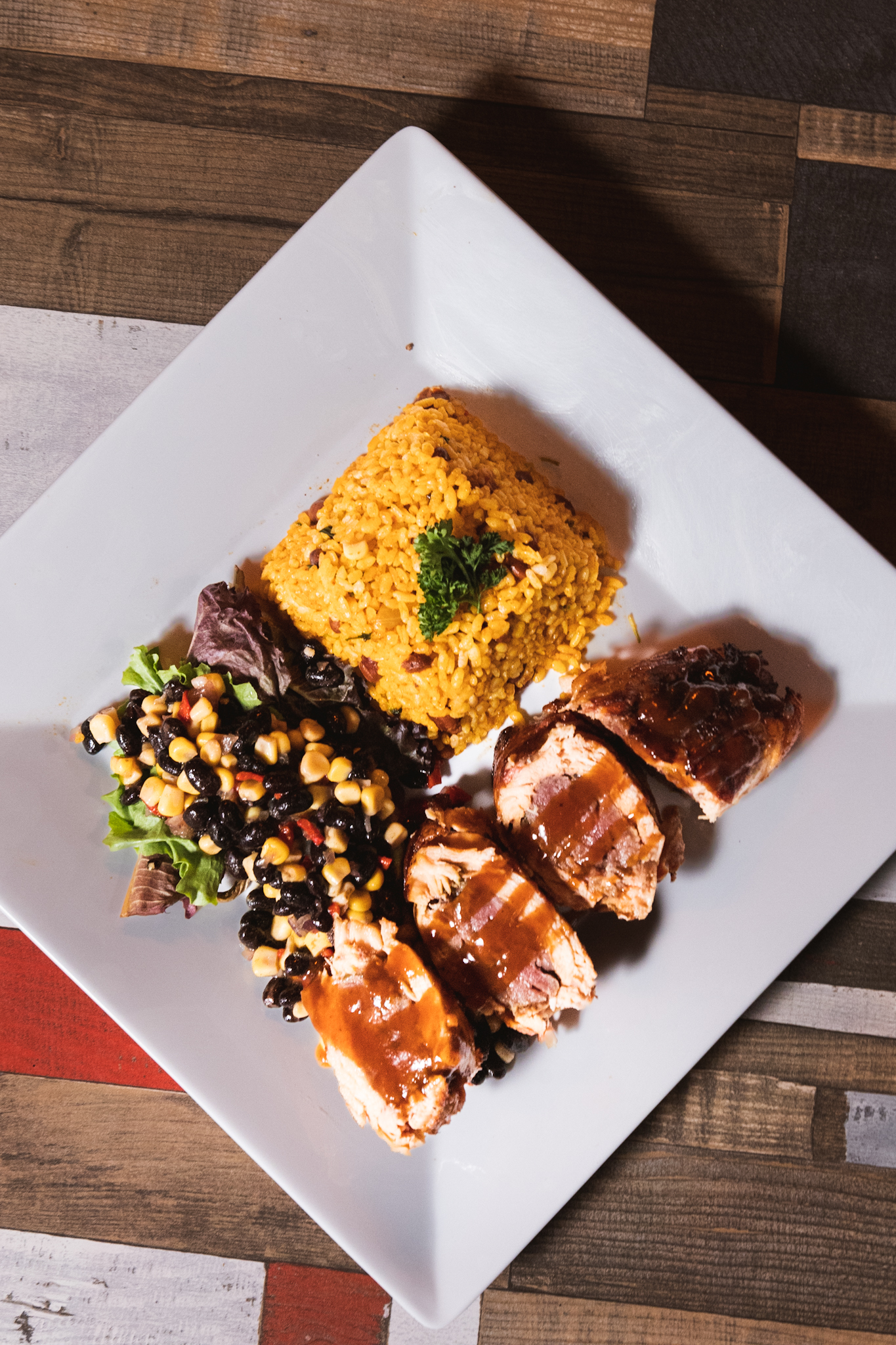 Stuffed Chicken Breast Filled With Sweet Plantains & Bacon
