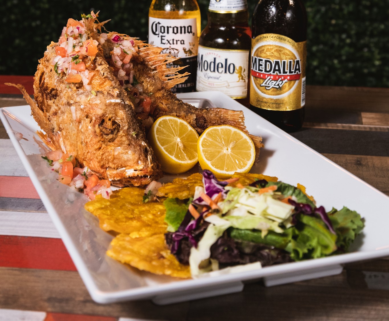 Whole Fried Red Snapper